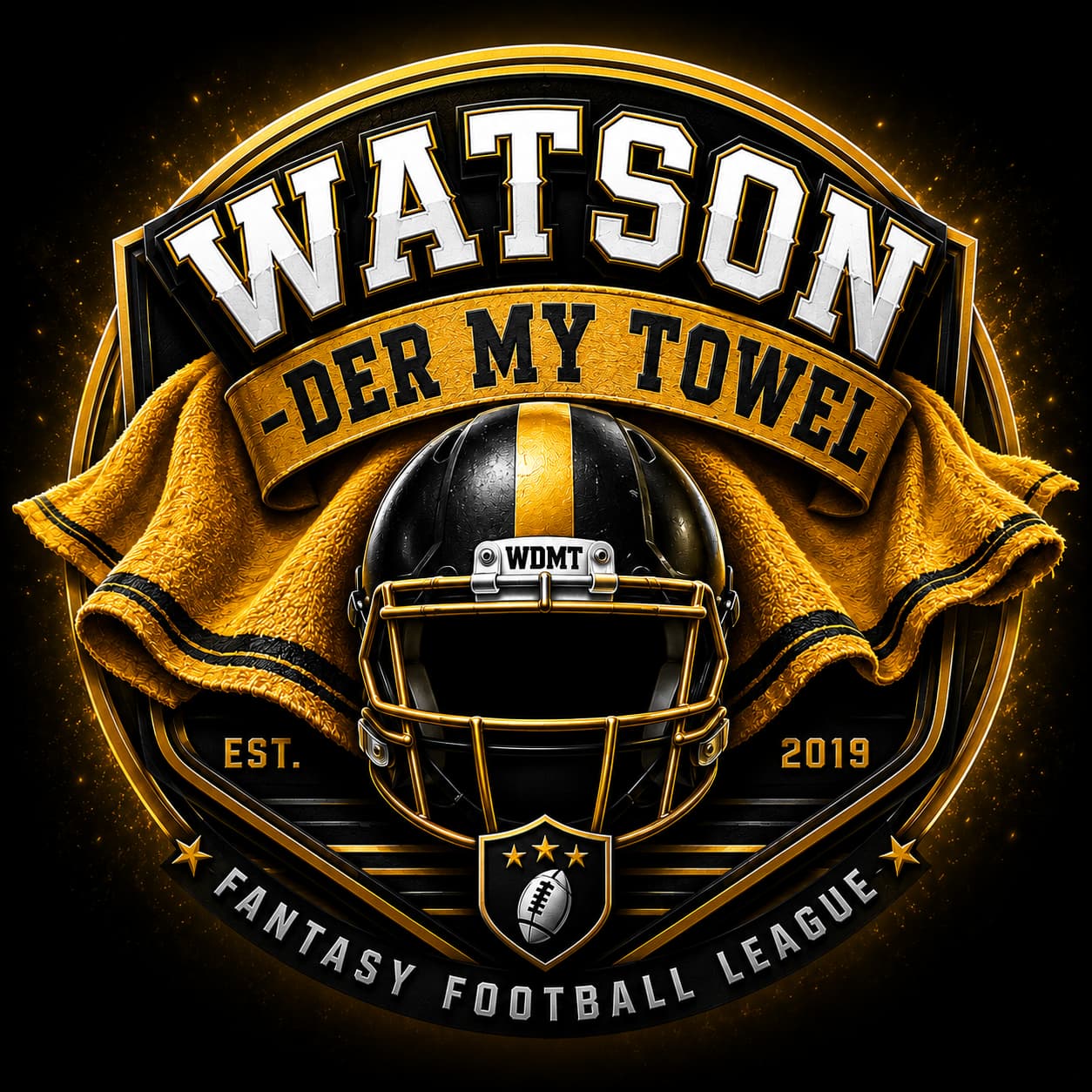 Watson-Der My Towel Fantasy Football League Logo